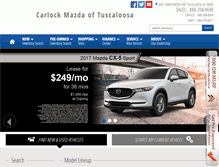 Tablet Screenshot of carlockmazda.com